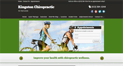 Desktop Screenshot of chiropractickingston.com
