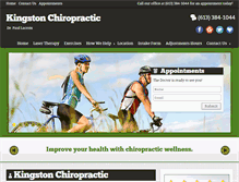 Tablet Screenshot of chiropractickingston.com